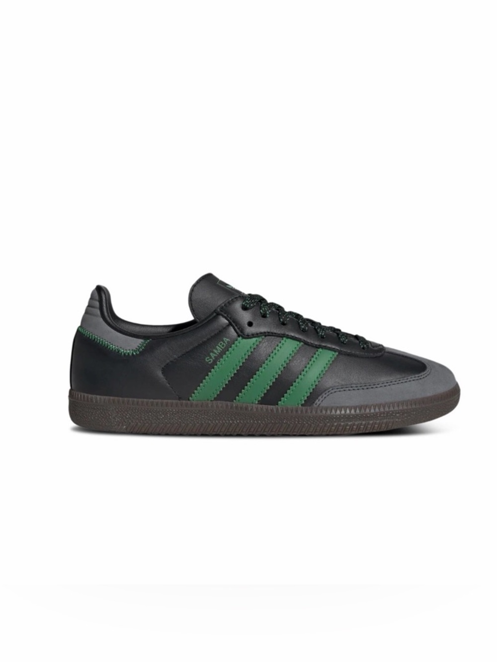 adidas Black Sneaker with Green Three-Stripes adidas Samba OG sz 7.5 / 38 mint